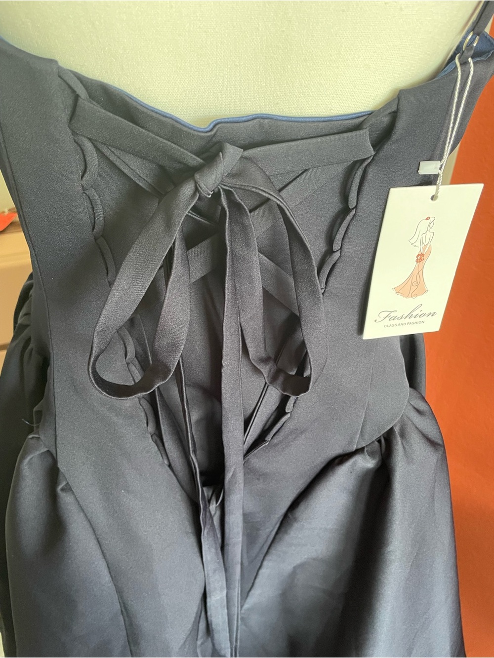 Fashion Brand Company Navy Sleeveless Fit-and-Flare Midi Dress - Picture 3 of 3